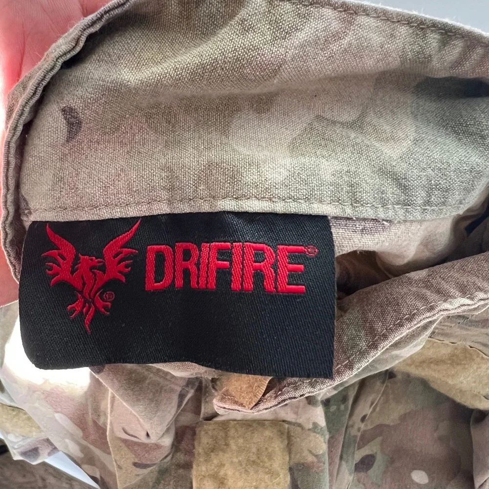 DRIFIRE FR Combat Shirt MD/R‎ Multicam OCP Full Zip Flame Resistant USA Military